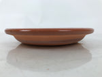 Japanese Glazed Clay Terracotta Plate Sara Vtg Kozara Serving Dish Orange Y380
