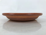 Japanese Glazed Clay Terracotta Plate Sara Vtg Kozara Serving Dish Orange Y380