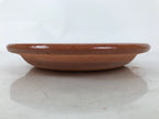 Japanese Glazed Clay Terracotta Plate Sara Vtg Kozara Serving Dish Orange Y380