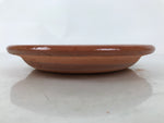 Japanese Glazed Clay Terracotta Plate Sara Vtg Kozara Serving Dish Orange Y380