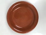 Japanese Glazed Clay Terracotta Plate Sara Vtg Kozara Serving Dish Orange Y380
