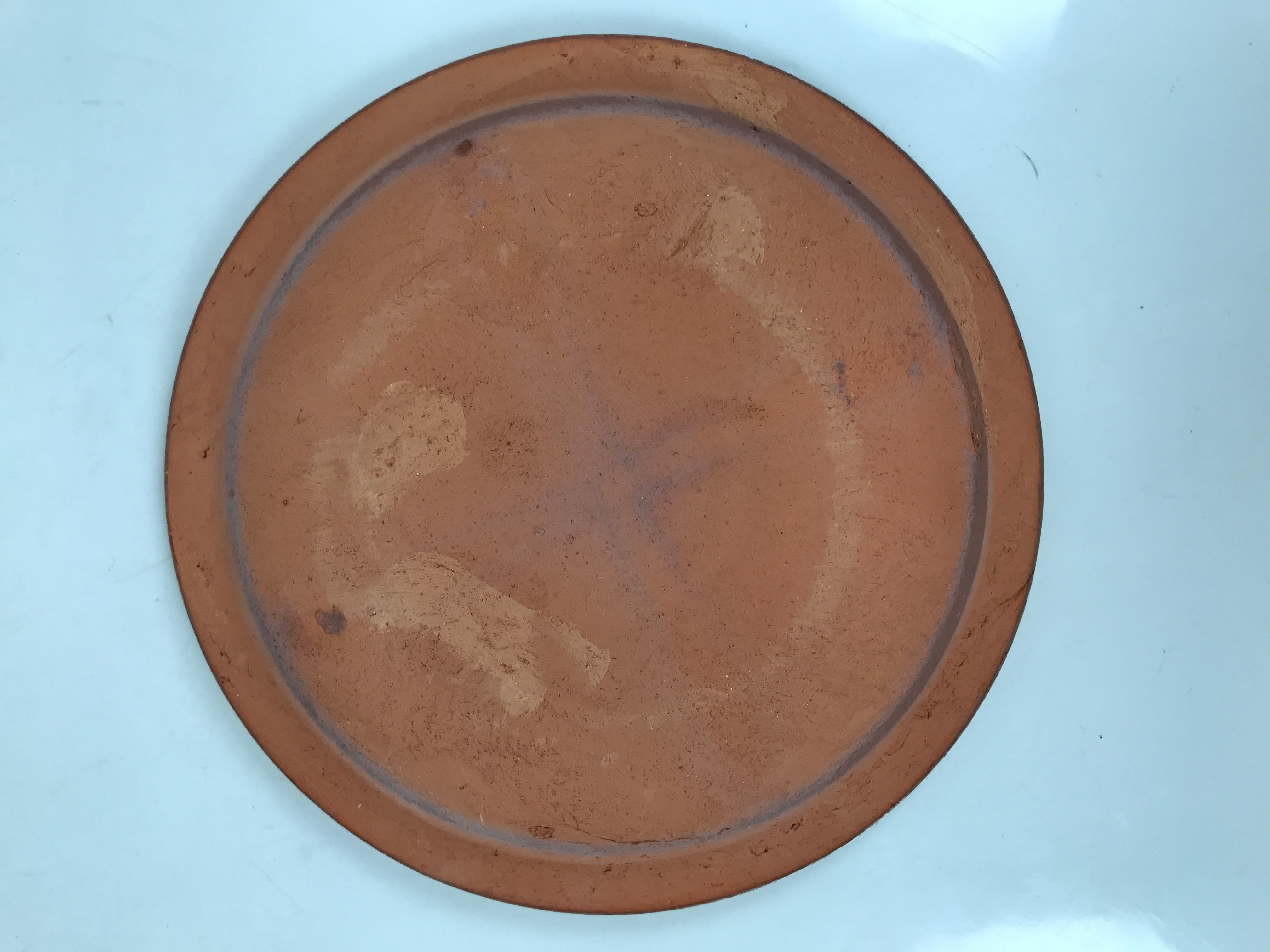 Japanese Glazed Clay Terracotta Plate Sara Vtg Kozara Serving Dish