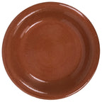 Japanese Glazed Clay Terracotta Plate Sara Vtg Kozara Serving Dish Orange Y380