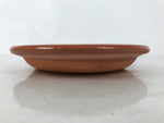 Japanese Glazed Clay Terracotta Plate Sara Vtg Kozara Serving Dish Orange Y381