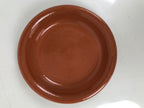 Japanese Glazed Clay Terracotta Plate Sara Vtg Kozara Serving Dish Orange Y381