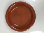 Japanese Glazed Clay Terracotta Plate Sara Vtg Kozara Serving Dish Orange Y381