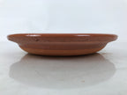 Japanese Glazed Clay Terracotta Plate Sara Vtg Kozara Serving Dish Orange Y382