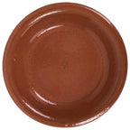 Japanese Glazed Clay Terracotta Plate Sara Vtg Kozara Serving Dish Orange Y382
