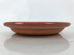 Japanese Glazed Clay Terracotta Plate Sara Vtg Kozara Serving Dish Orange Y383