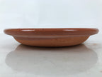 Japanese Glazed Clay Terracotta Plate Sara Vtg Kozara Serving Dish Orange Y383