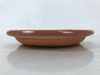 Japanese Glazed Clay Terracotta Plate Sara Vtg Kozara Serving Dish Orange Y384