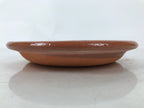 Japanese Glazed Clay Terracotta Plate Sara Vtg Kozara Serving Dish Orange Y384