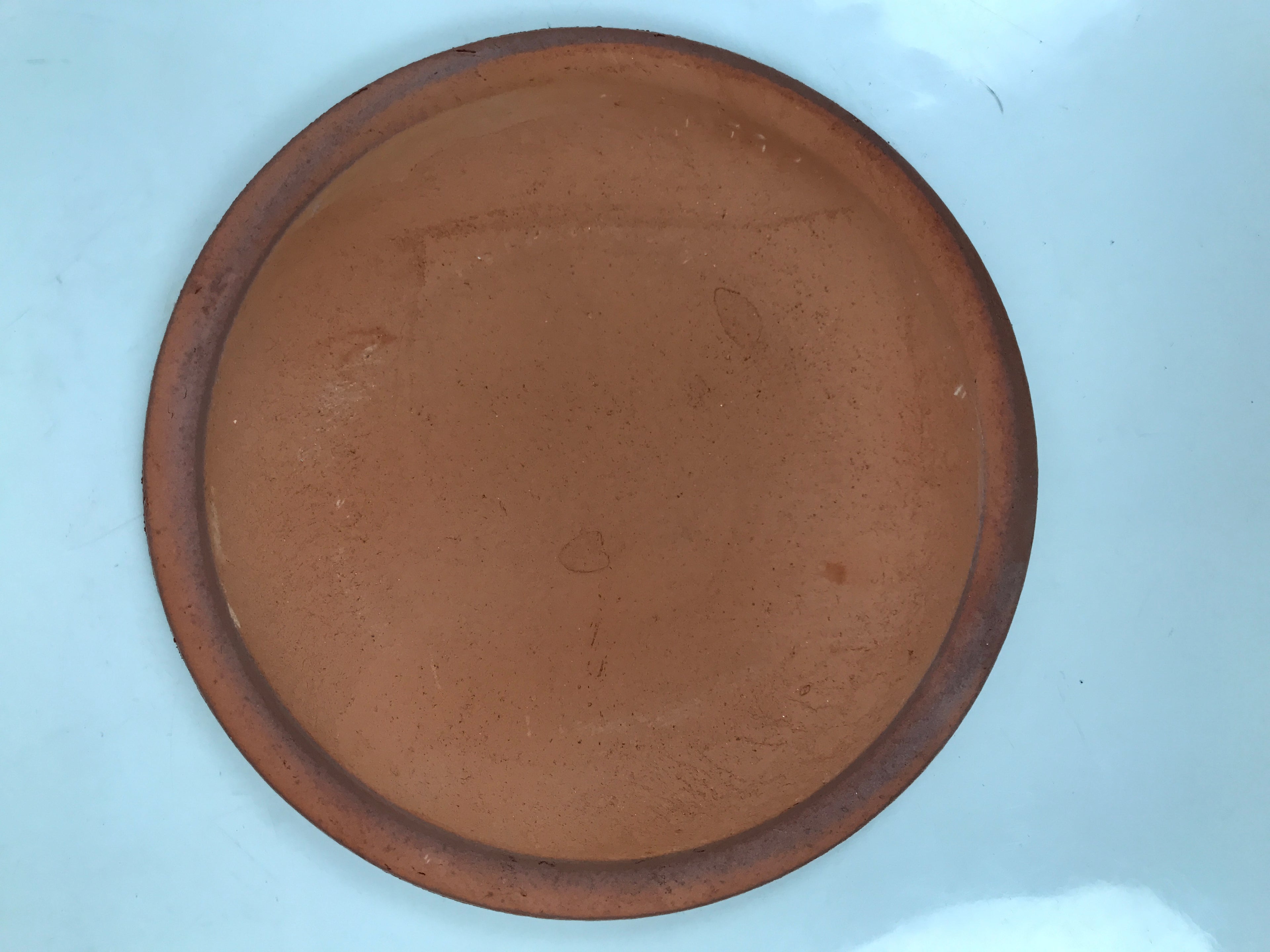 Japanese Glazed Clay Terracotta Plate Sara Vtg Kozara Serving Dish Orange Y384