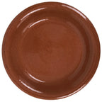 Japanese Glazed Clay Terracotta Plate Sara Vtg Kozara Serving Dish Orange Y384