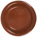 Japanese Glazed Clay Terracotta Plate Sara Vtg Kozara Serving Dish Orange Y384