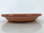Japanese Glazed Clay Terracotta Plate Sara Vtg Kozara Serving Dish Orange Y385