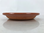 Japanese Glazed Clay Terracotta Plate Sara Vtg Kozara Serving Dish Orange Y385