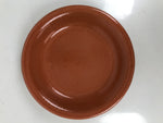 Japanese Glazed Clay Terracotta Plate Sara Vtg Kozara Serving Dish Orange Y385