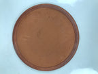 Japanese Glazed Clay Terracotta Plate Sara Vtg Kozara Serving Dish Orange Y385