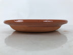 Japanese Glazed Clay Terracotta Plate Sara Vtg Kozara Serving Dish Orange Y386