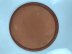 Japanese Glazed Clay Terracotta Plate Sara Vtg Kozara Serving Dish Orange Y386