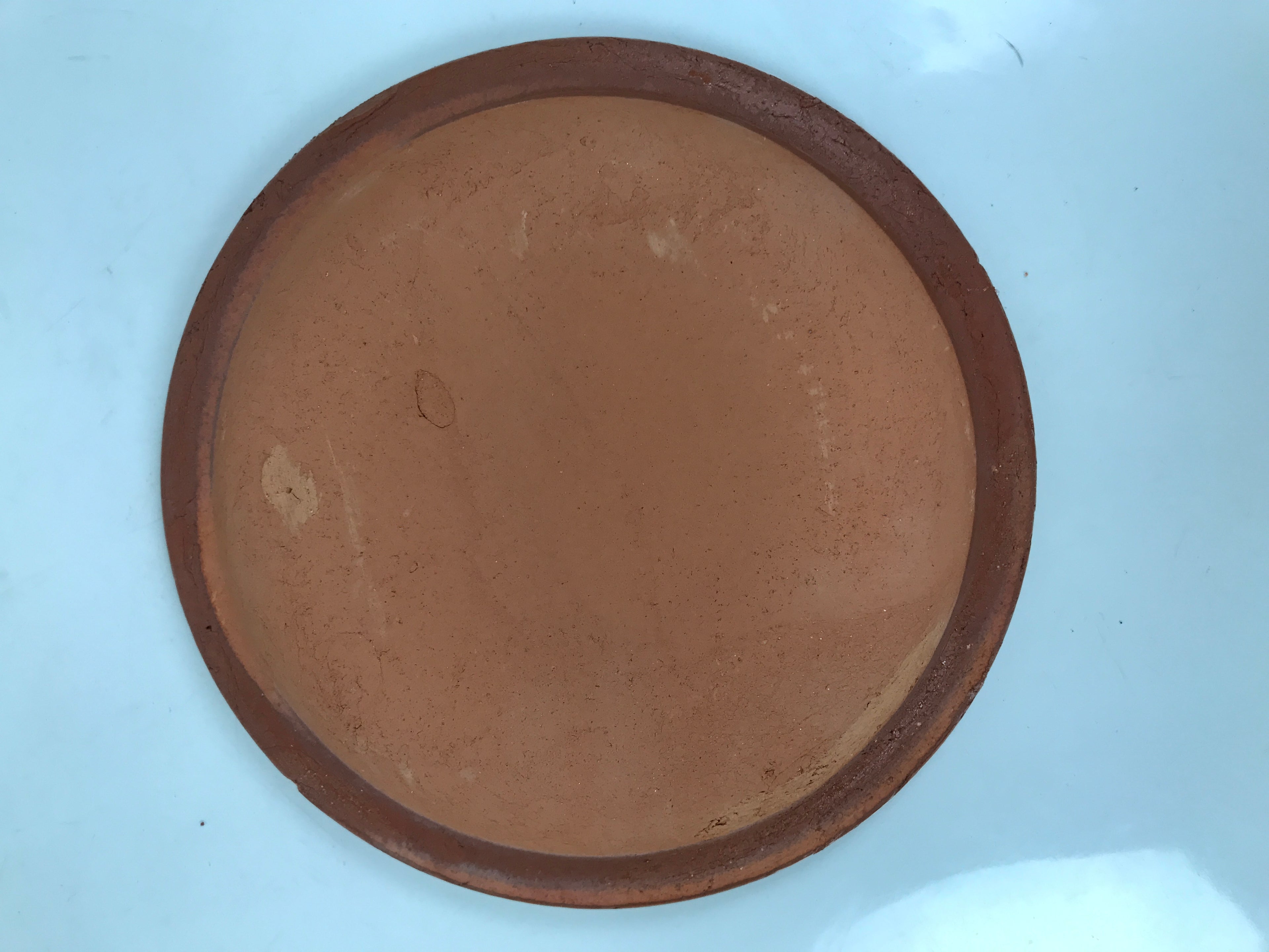 Japanese Glazed Clay Terracotta Plate Sara Vtg Kozara Serving Dish Orange Y386