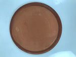 Japanese Glazed Clay Terracotta Plate Sara Vtg Kozara Serving Dish Orange Y386