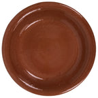 Japanese Glazed Clay Terracotta Plate Sara Vtg Kozara Serving Dish Orange Y386