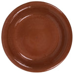 Japanese Glazed Clay Terracotta Plate Sara Vtg Kozara Serving Dish Orange Y386