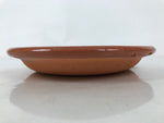 Japanese Glazed Clay Terracotta Plate Sara Vtg Kozara Serving Dish Orange Y387