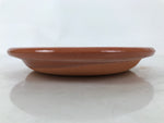 Japanese Glazed Clay Terracotta Plate Sara Vtg Kozara Serving Dish Orange Y387