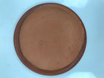 Japanese Glazed Clay Terracotta Plate Sara Vtg Kozara Serving Dish Orange Y387