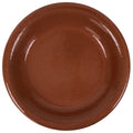 Japanese Glazed Clay Terracotta Plate Sara Vtg Kozara Serving Dish Orange Y387
