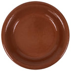 Japanese Glazed Clay Terracotta Plate Sara Vtg Kozara Serving Dish Orange Y387