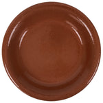 Japanese Glazed Clay Terracotta Plate Sara Vtg Kozara Serving Dish Orange Y387