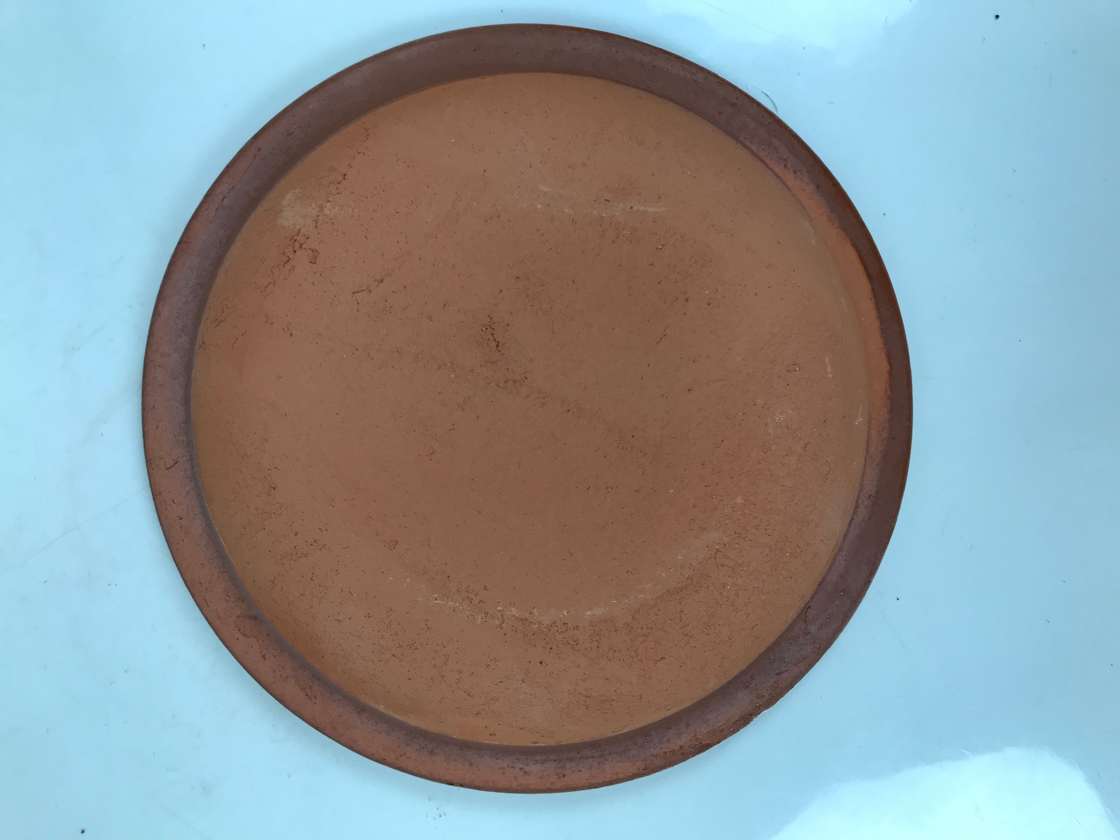Japanese Glazed Clay Terracotta Plate Sara Vtg Kozara Serving Dish Orange Y388
