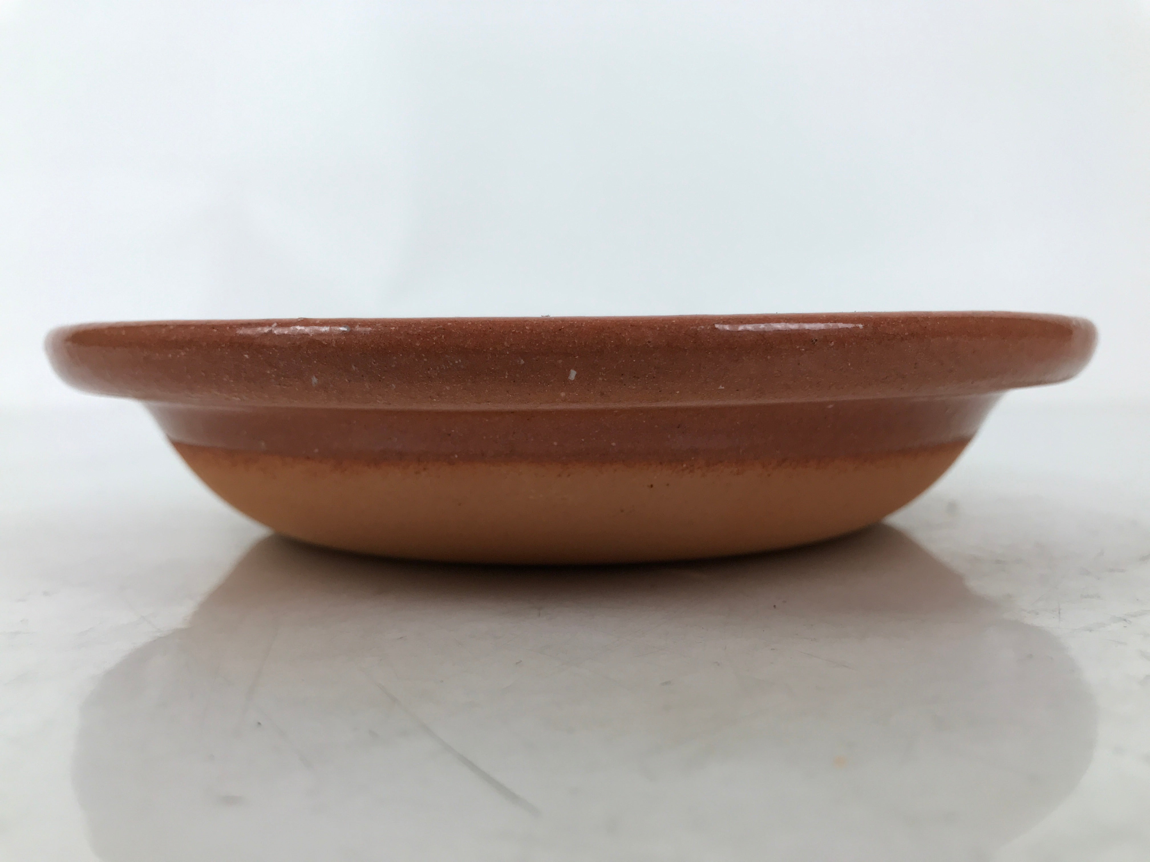 kozara様 Japanese Glazed Clay Terracotta Small Plate Kozara Vtg Serving