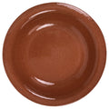 Japanese Glazed Clay Terracotta Small Plate Kozara Vtg Serving Dish Orange Y391
