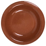 Japanese Glazed Clay Terracotta Small Plate Kozara Vtg Serving Dish Orange Y391