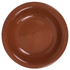 Japanese Glazed Clay Terracotta Small Plate Kozara Vtg Serving Dish Orange Y393
