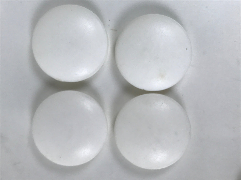 Japanese Go Stone Goishi Game Piece Vtg Traditional Igo White Resin Plastic GO99