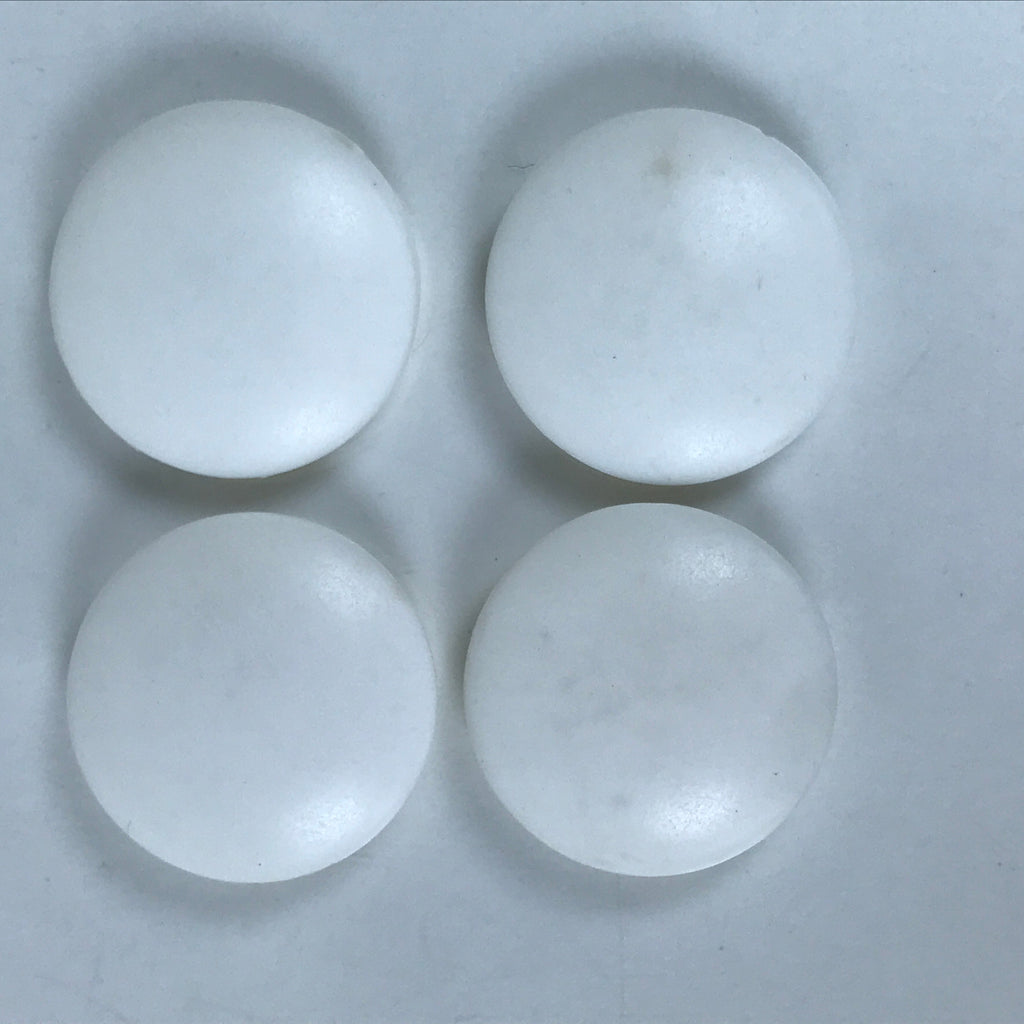 Japanese Go Stone Goishi Game Piece Vtg Traditional Igo White Resin Plastic GO99
