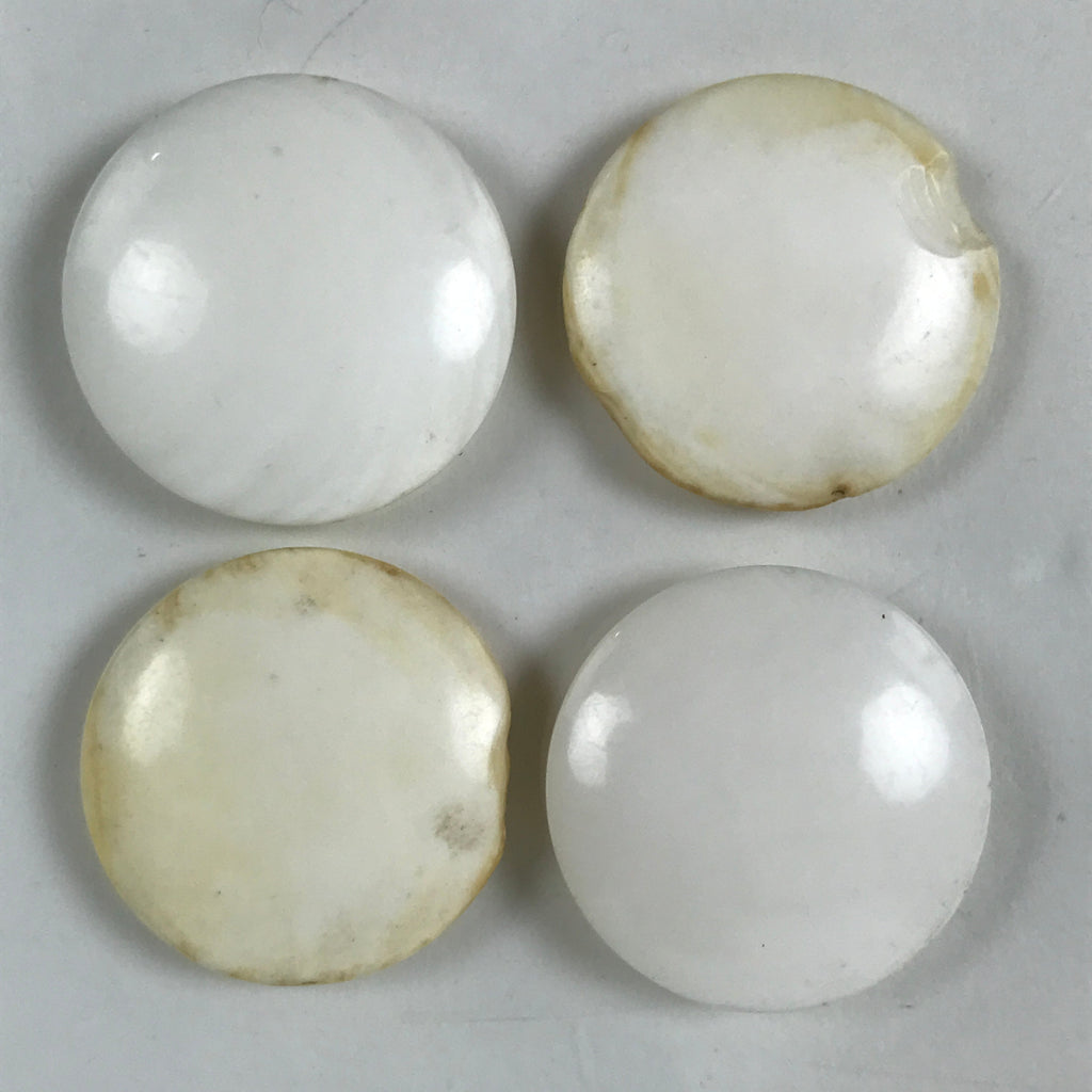 Japanese Go Stone Goishi Game Pieces Set Vtg Igo Brown Resin Bowls Shell GO97