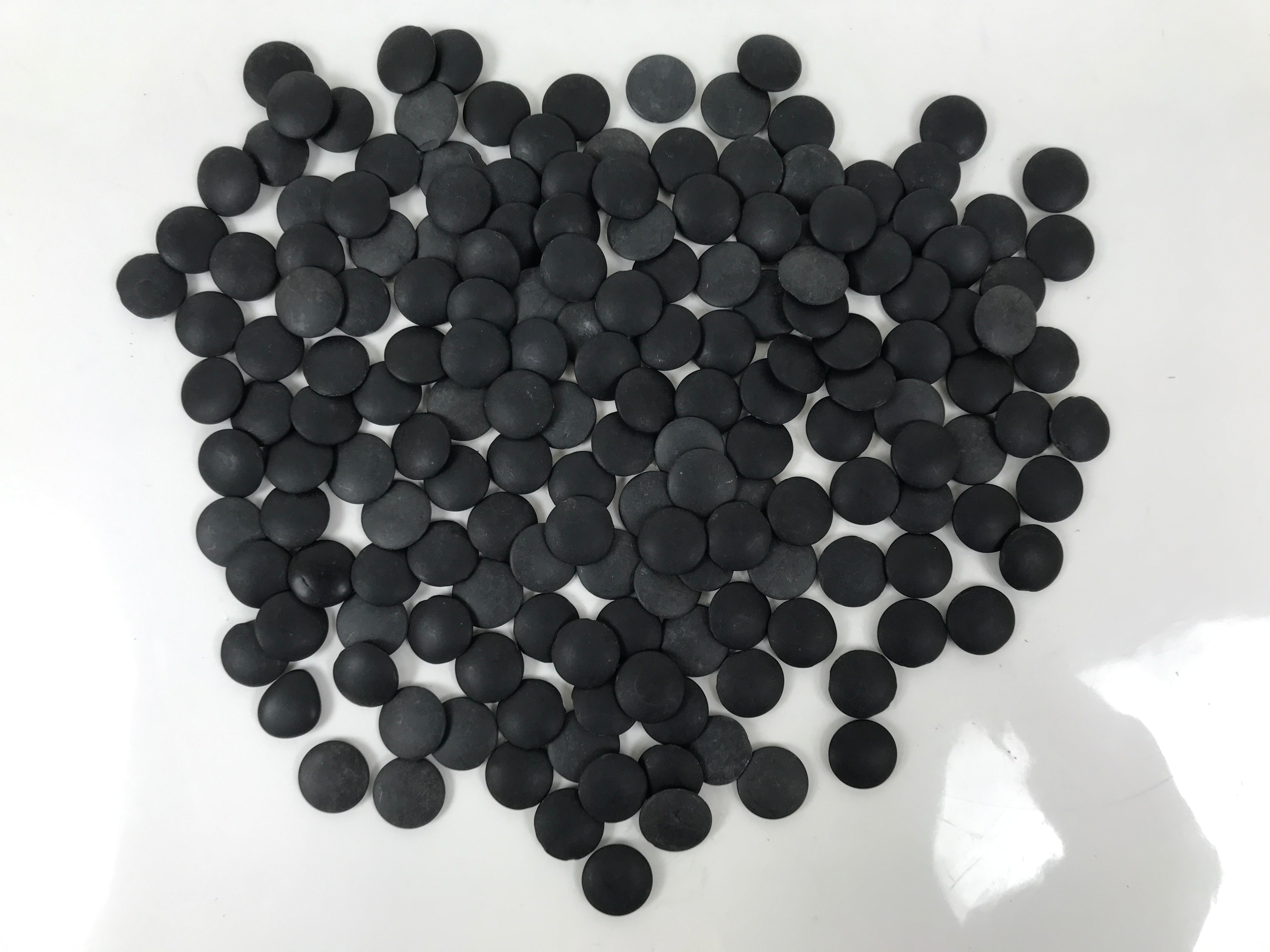 Japanese Go Stone Goishi Game Pieces Set Vtg Igo Brown Wood Bowls Glass GO100