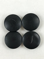 Japanese Go Stone Goishi Game Pieces Vtg Brown Wood Bowls Stone Shell GO83