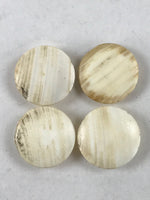 Japanese Go Stone Goishi Game Pieces Vtg Brown Wood Bowls Stone Shell GO83