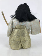Japanese Gogatsu Ningyo Boy Festival Fabric Doll Kimekomi Kimono Sword Gold ST23