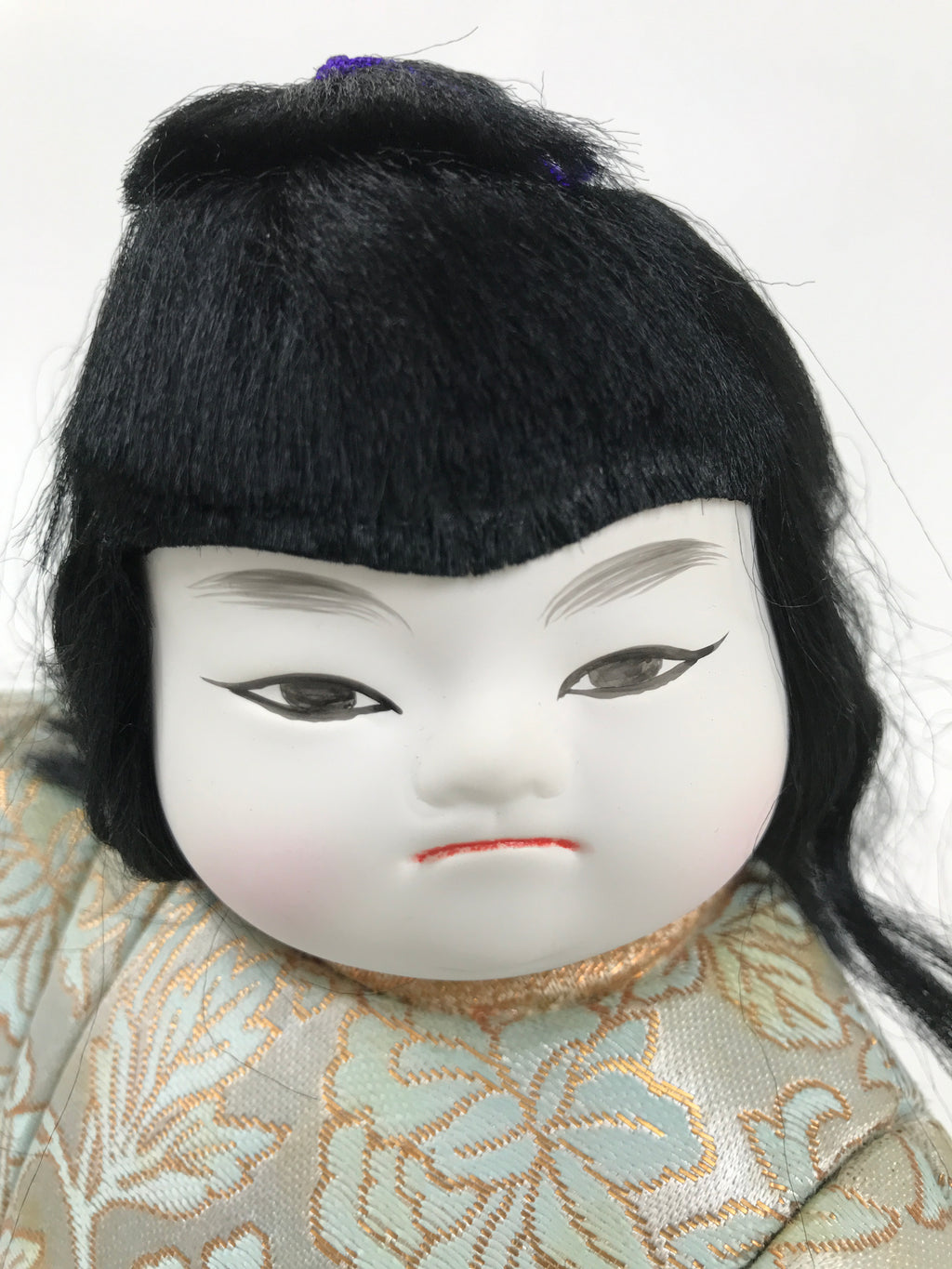 Japanese Gogatsu Ningyo Boy Festival Fabric Doll Kimekomi Kimono Sword Gold ST23