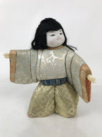 Japanese Gogatsu Ningyo Boy Festival Fabric Doll Kimekomi Kimono Sword Gold ST23