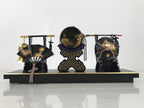 Japanese Gogatsu Ningyo Display Vtg Drum Folding Fan Shade Stand Boys' Day ID644